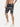 Kultprit Allover tie-dye wash Black shorts - KULTPRIT